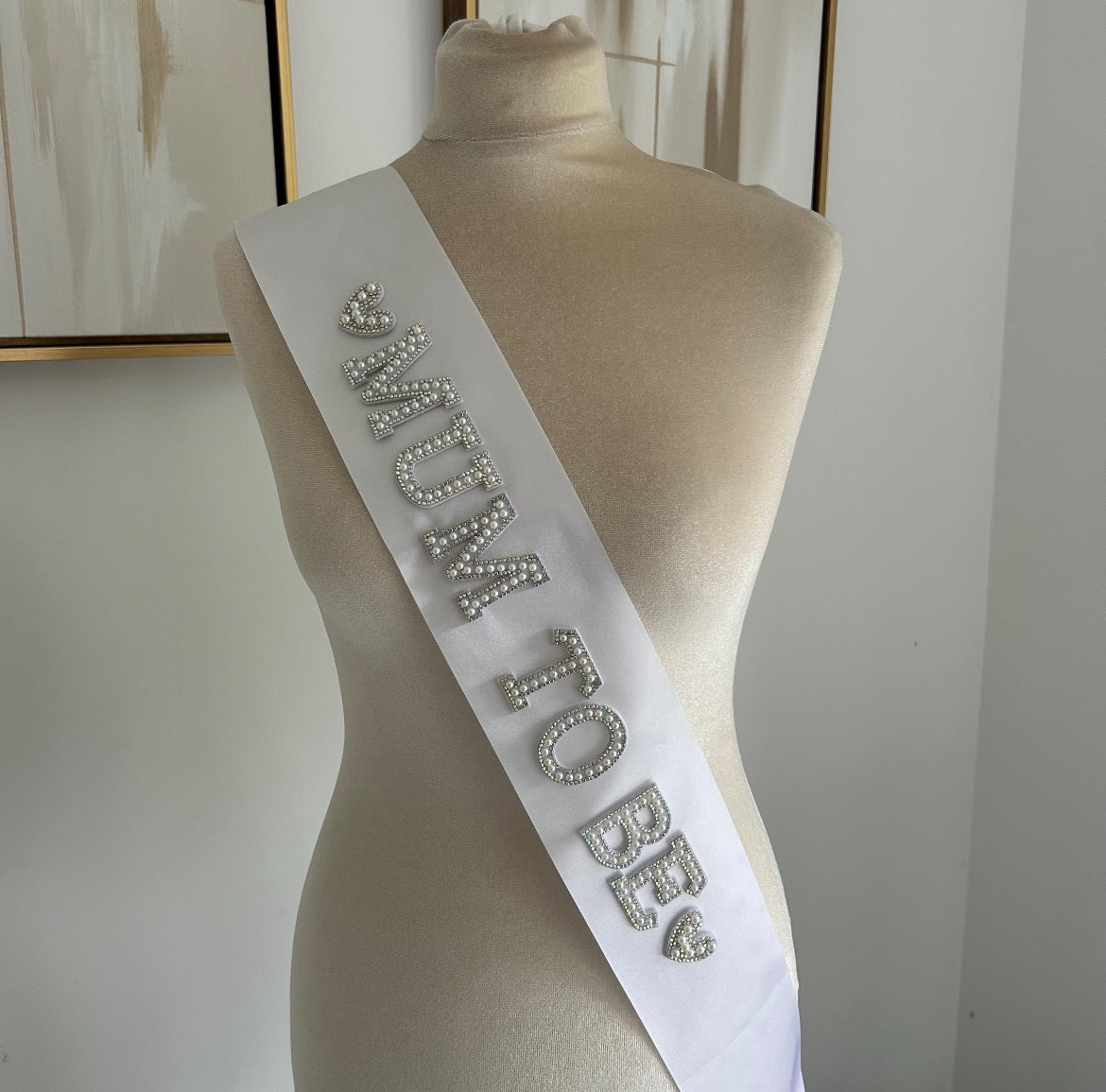 Mummy to be sash
