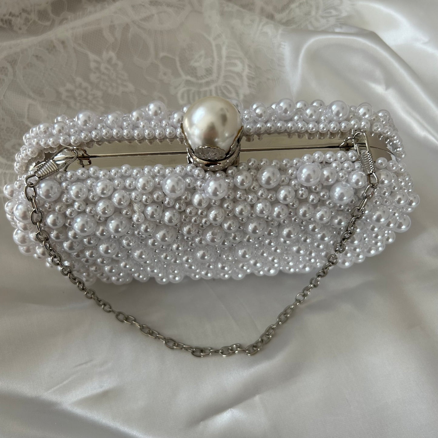 Gold Pearl Beaded Bags