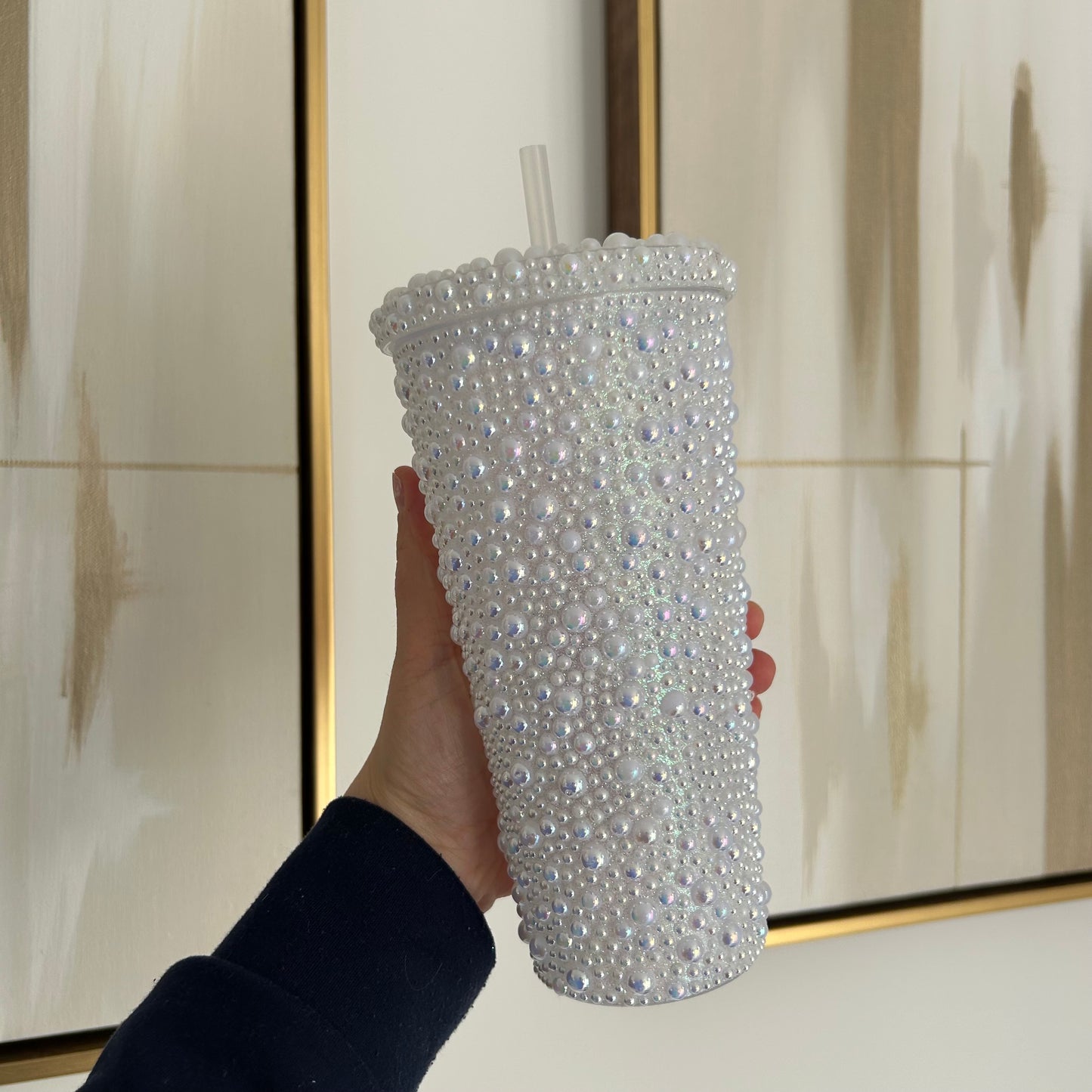 Full Pearl Personalised Cold Cup