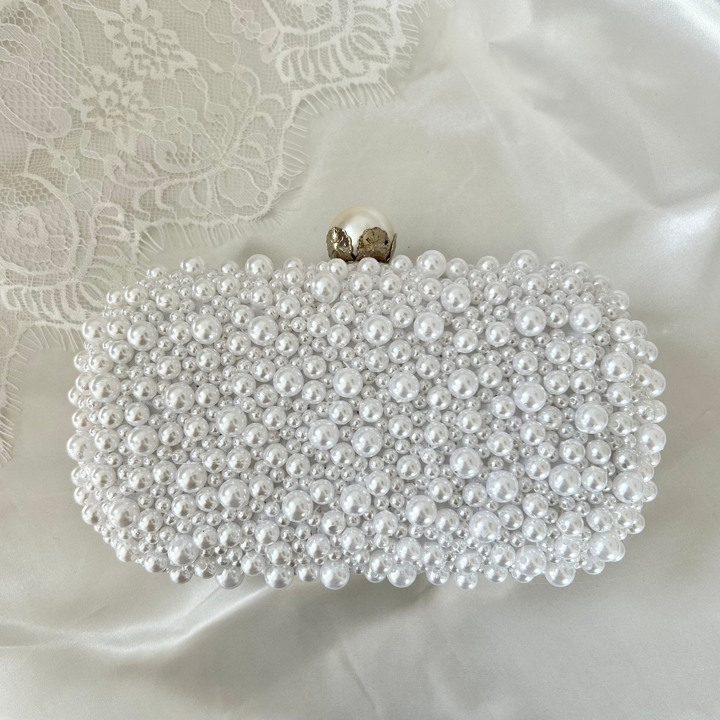 Gold Pearl Beaded Bags