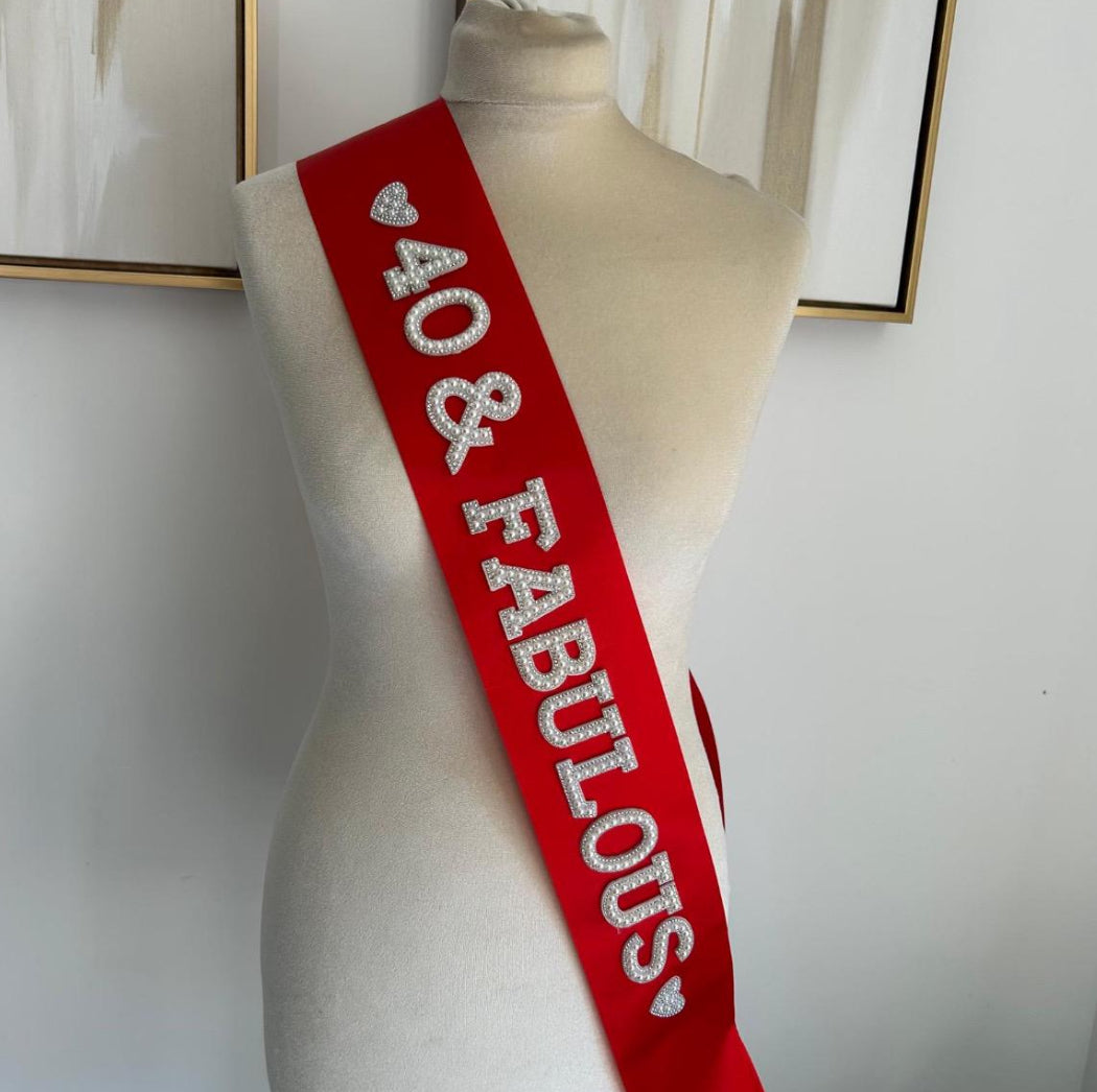 Birthday Fabulous Sash