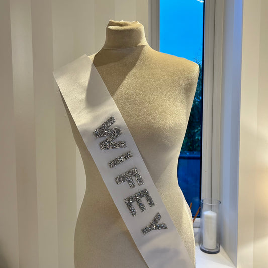 Embellished Wifey Sash