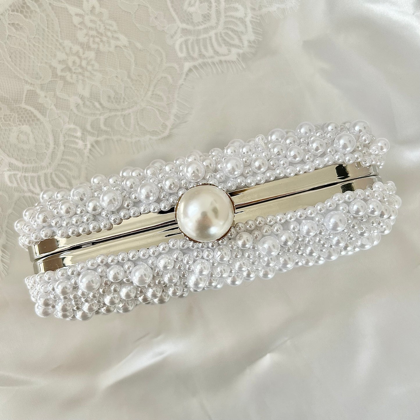 Gold Pearl Beaded Bags