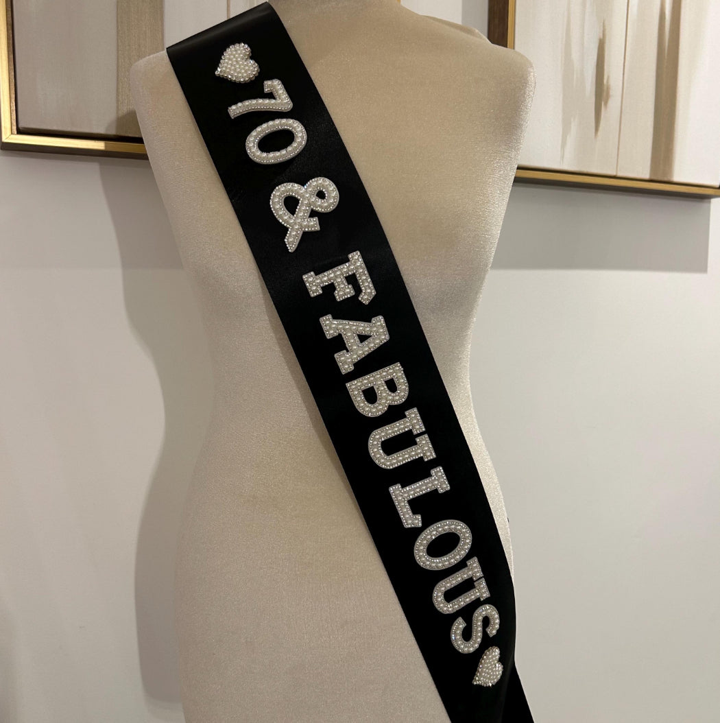 Birthday Fabulous Sash
