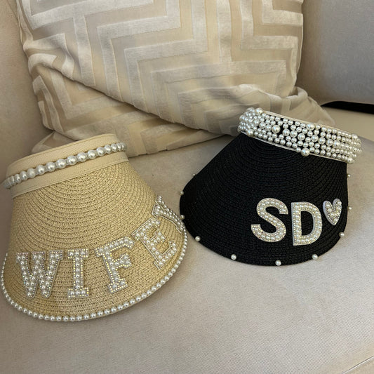 Bridal Party Pearl Sun Visor