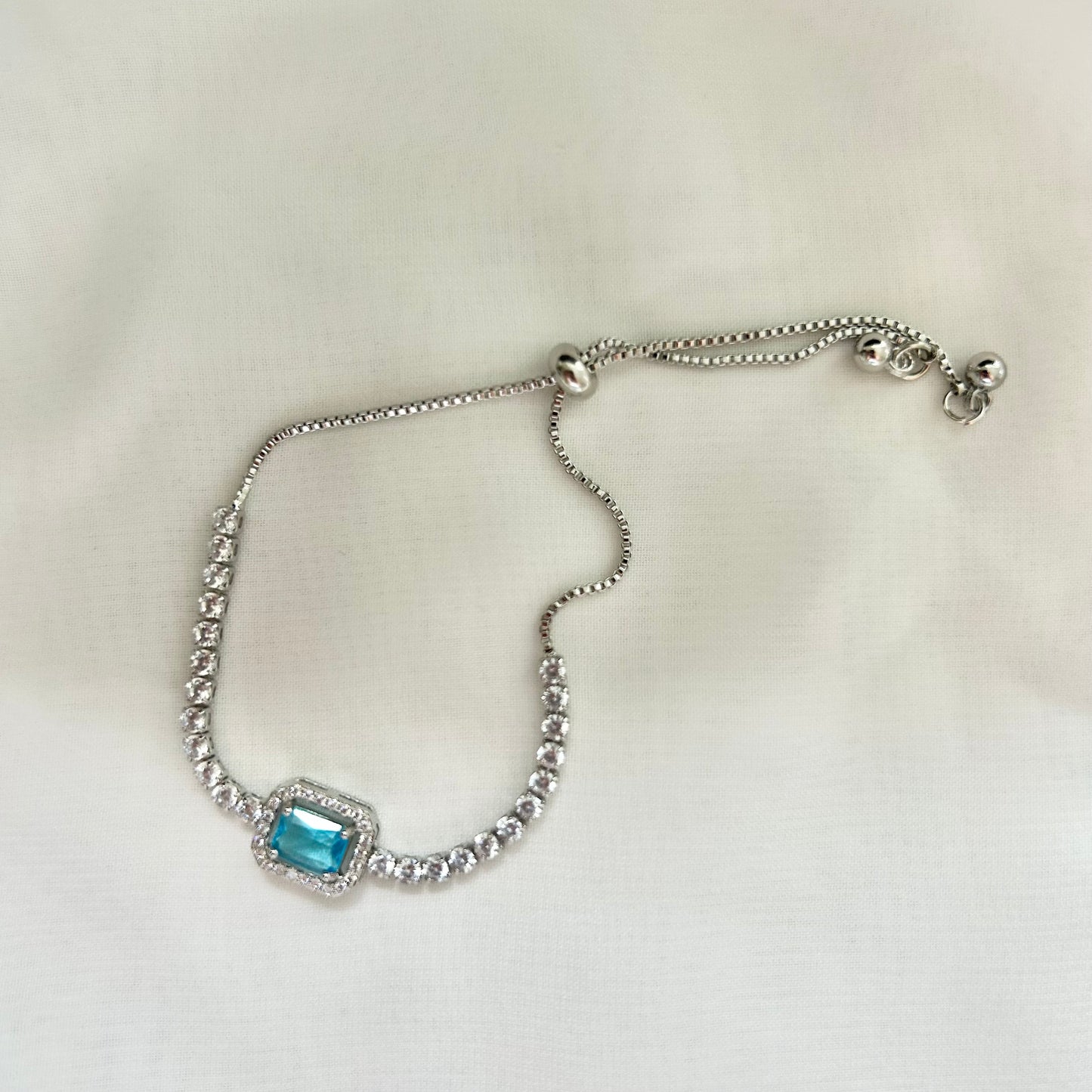 Something Blue Bracelet With Blue Pouch