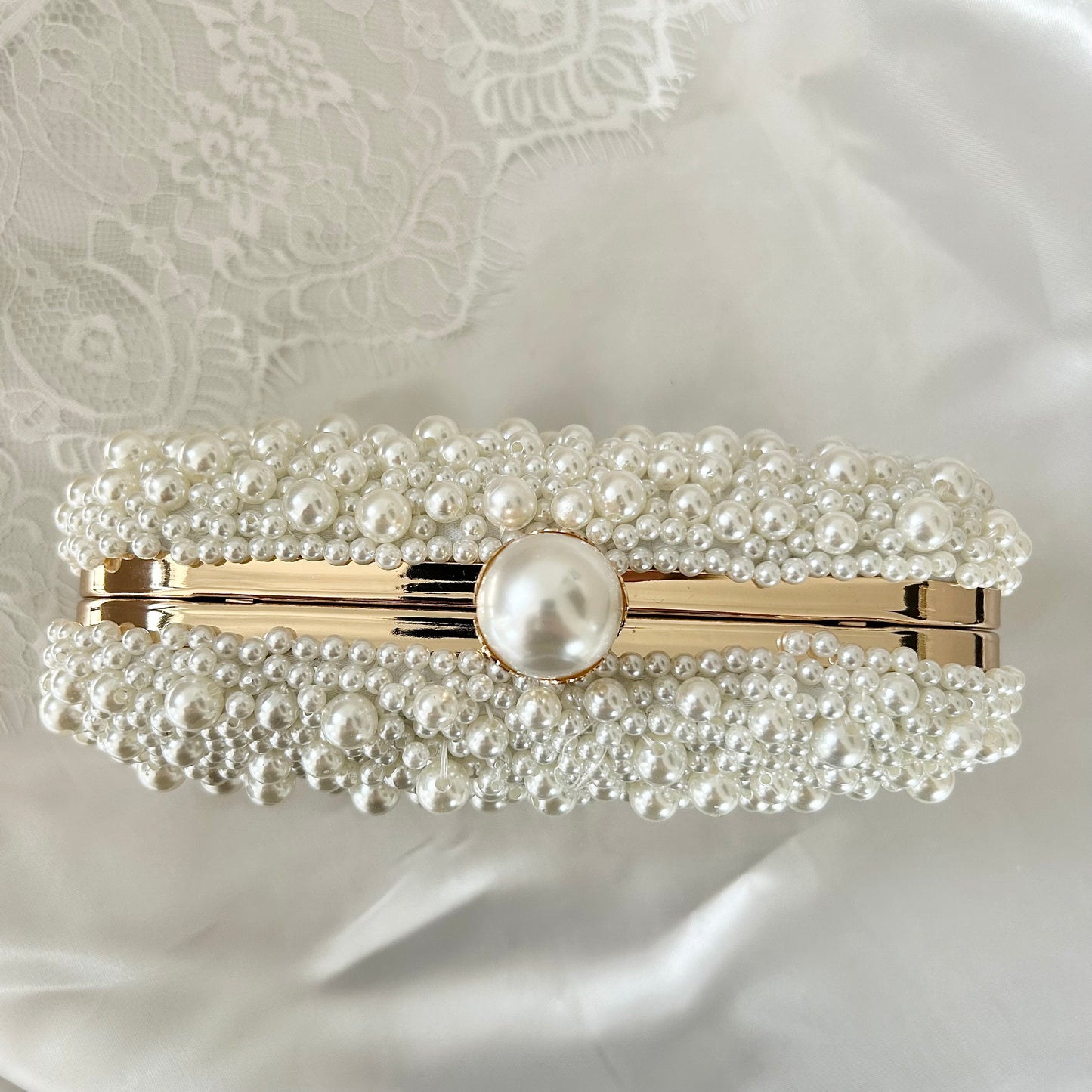 Gold Pearl Beaded Bags