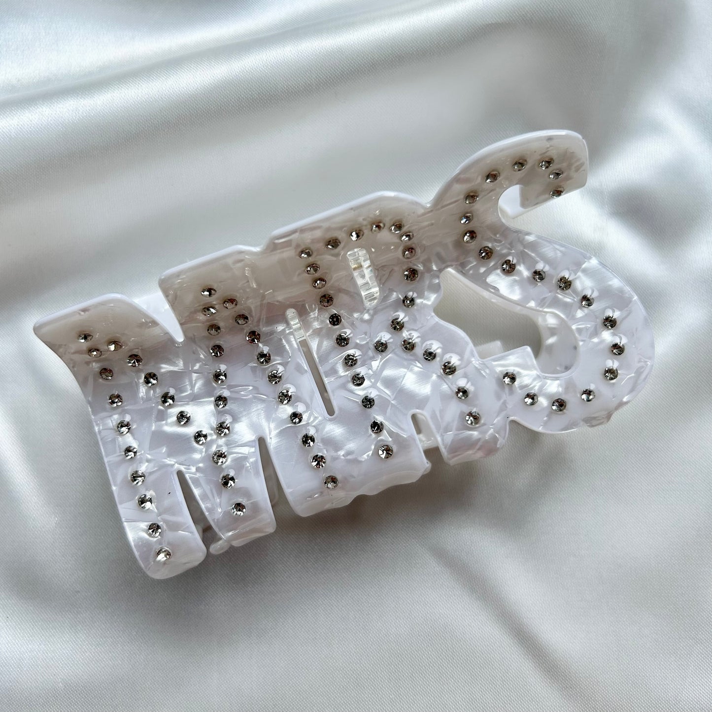 Pearl & Diamante Bride Hair Claw Clip