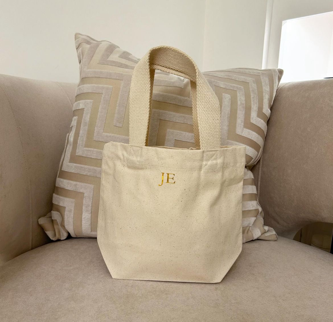 Cream Personalised Mini Bags