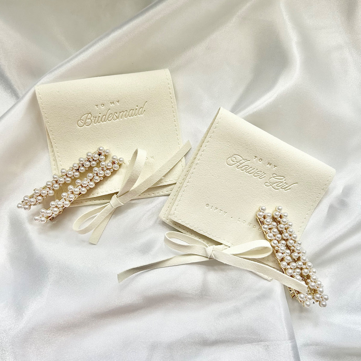 Bridesmaid Proposal Pearl Hair Clips | Wedding Party Gift