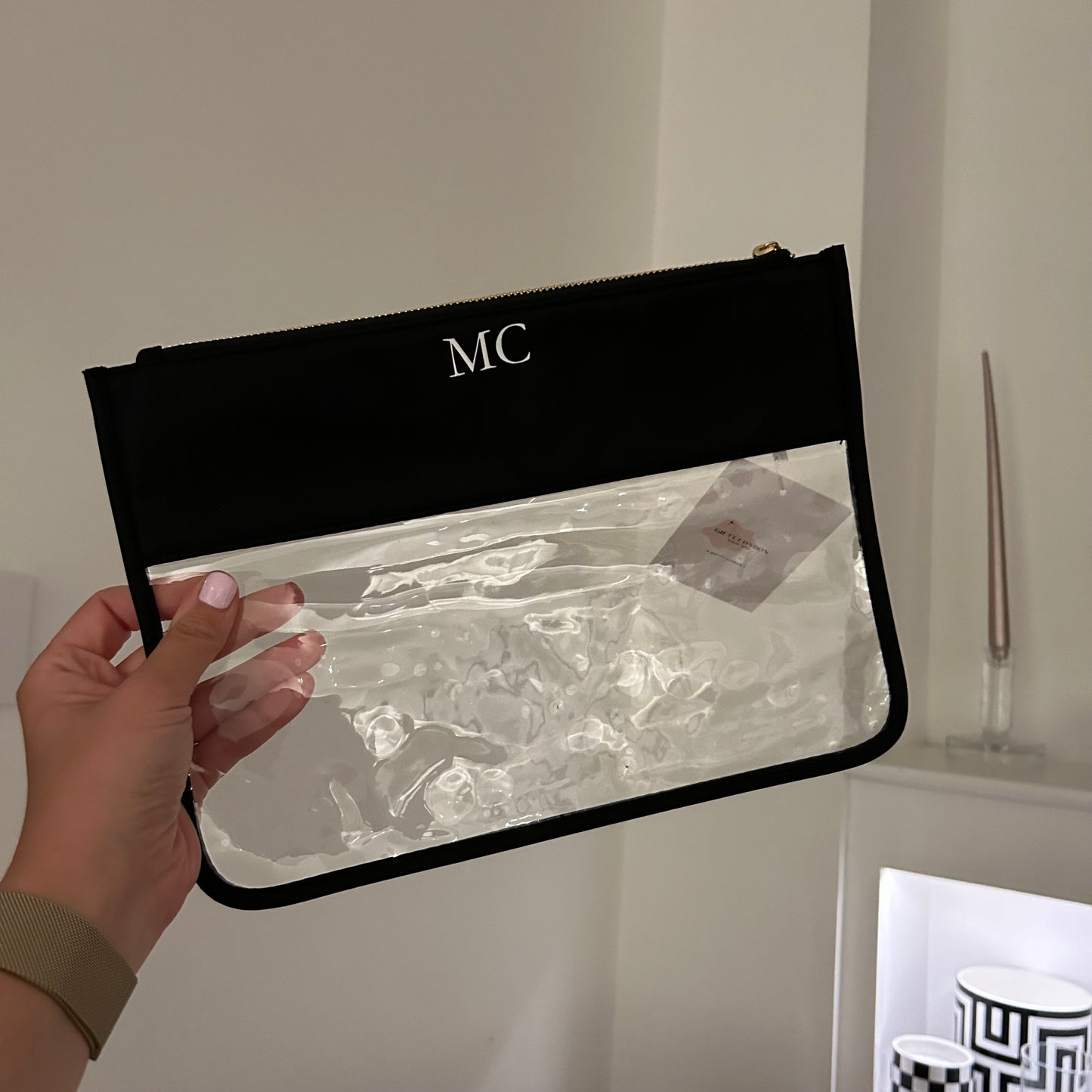 Personalised clear pouches