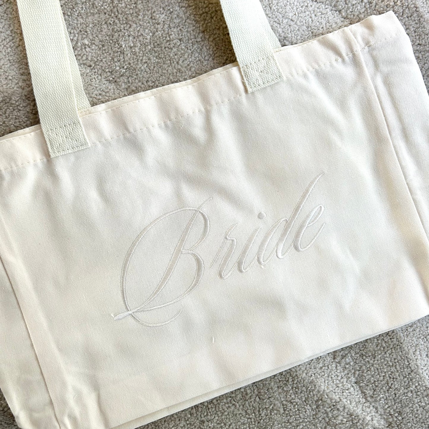 Embroidered Bride Tote