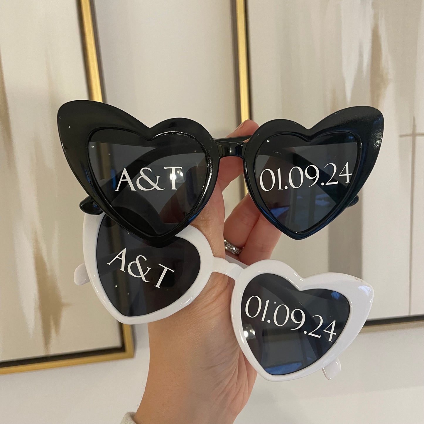 Personalised Heart Shape Sunglasses