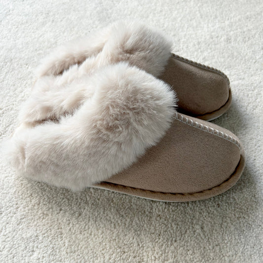 Furry / Fluffy Personalised Closed Toe Slippers