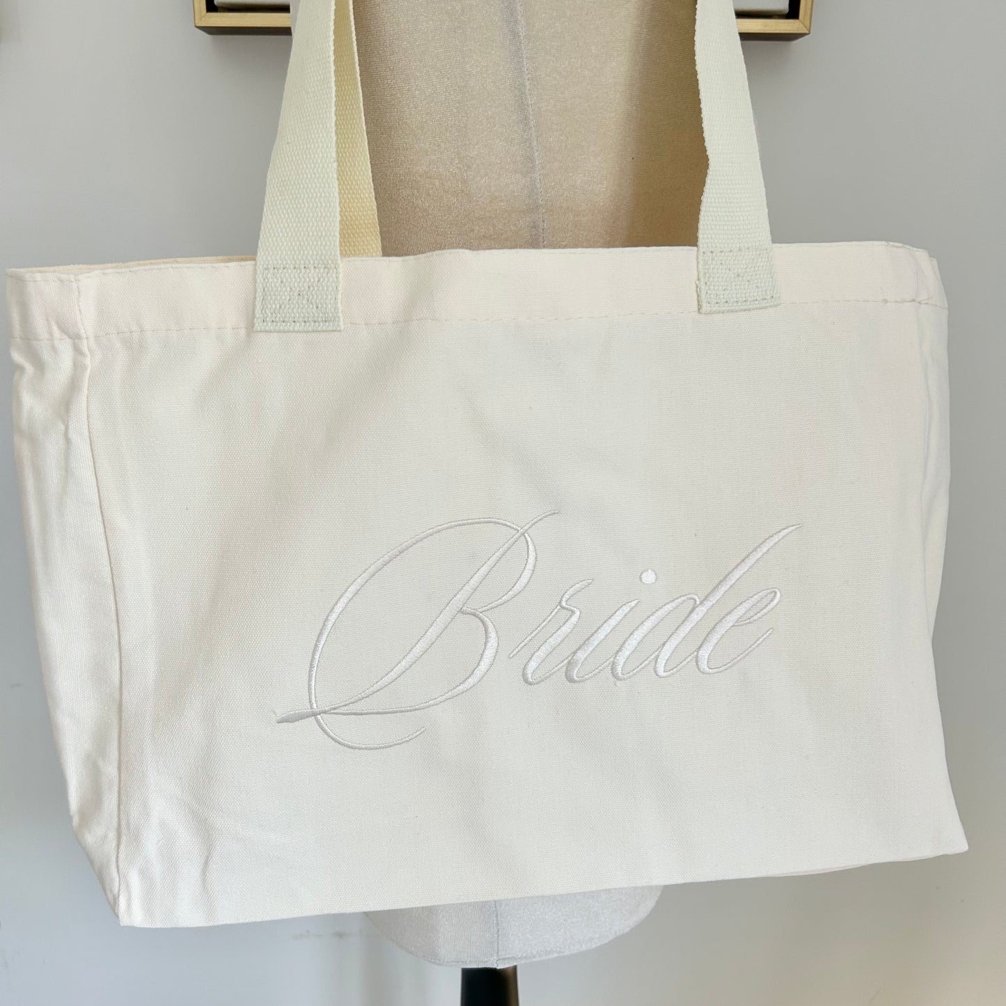 Embroidered Bride Tote