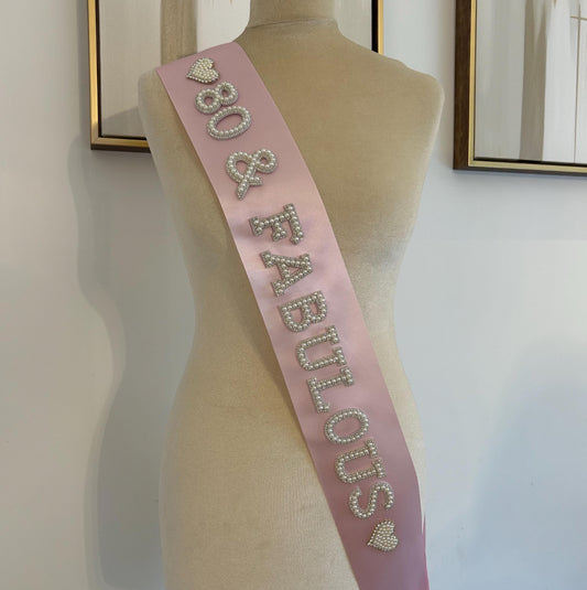 Birthday Fabulous Sash
