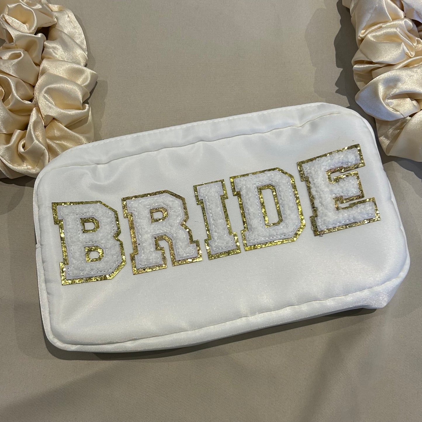 Bride Personalised Patch Pouch