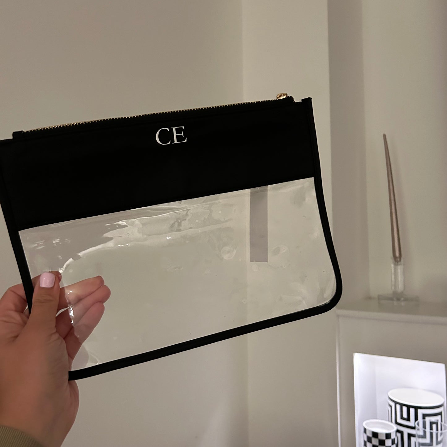 Personalised clear pouches