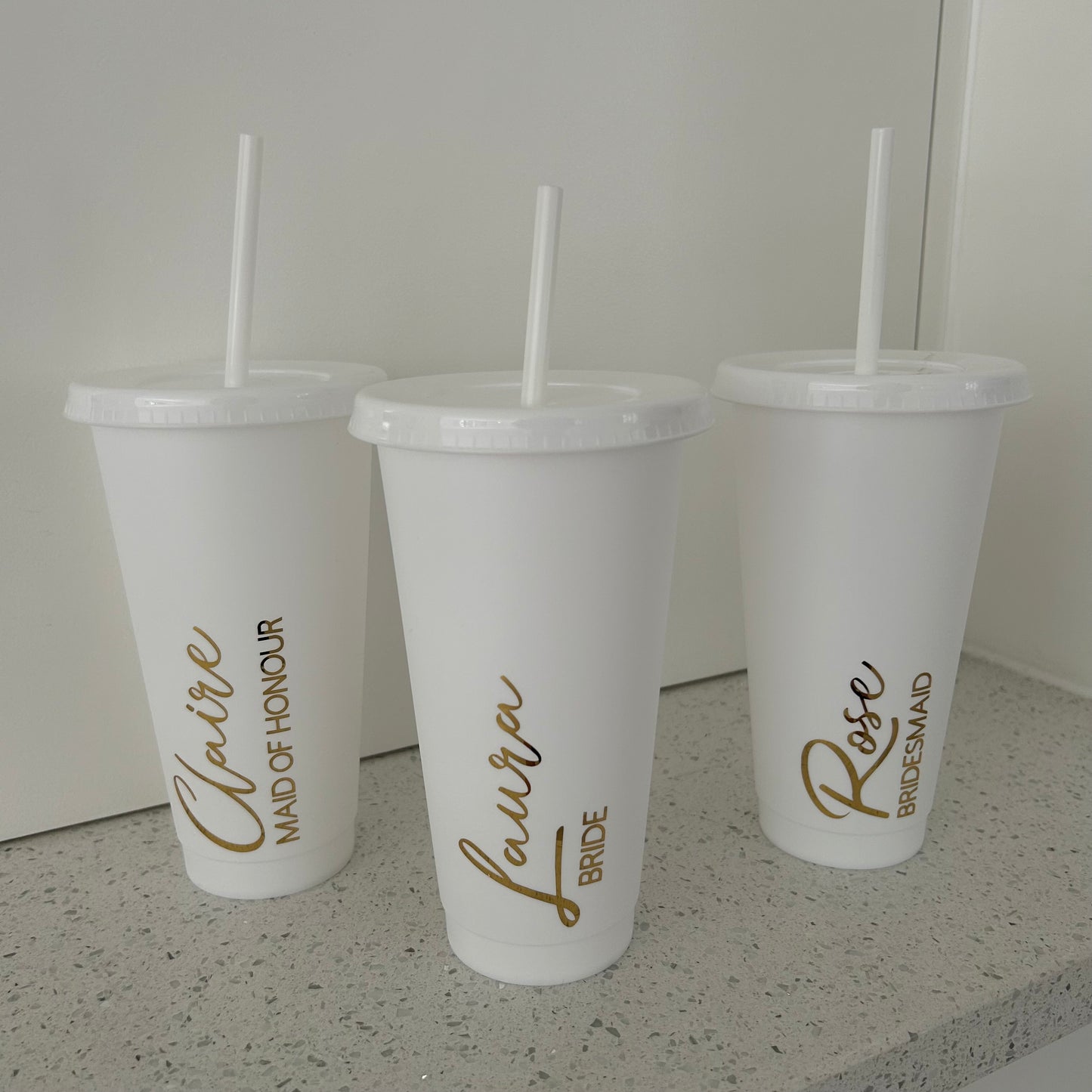 Wedding White Cold Cups