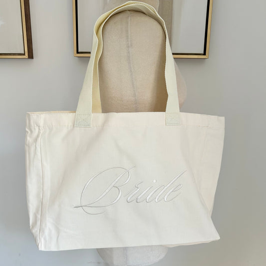 Embroidered Bride Tote