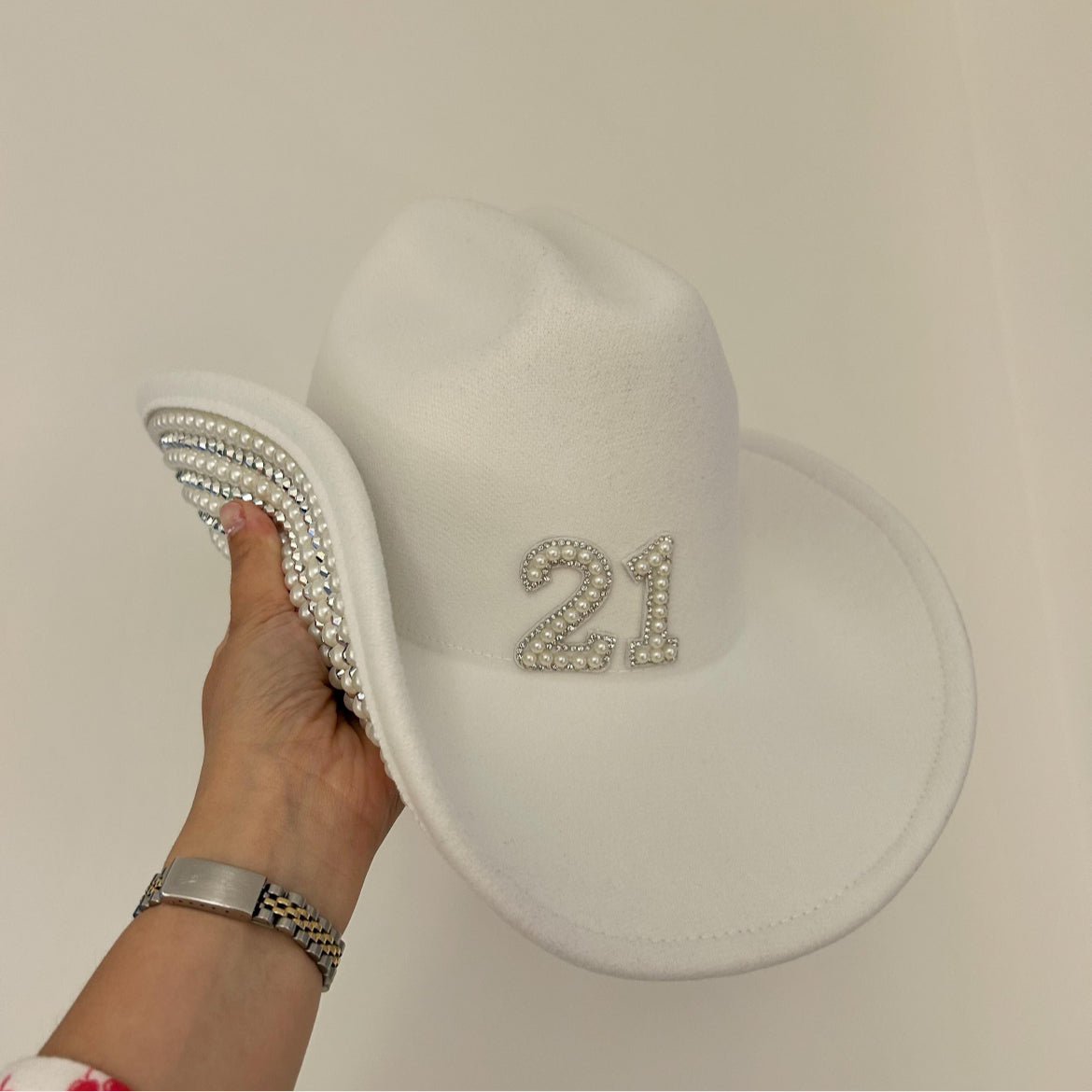 Pearl Birthday Cowboy Hat