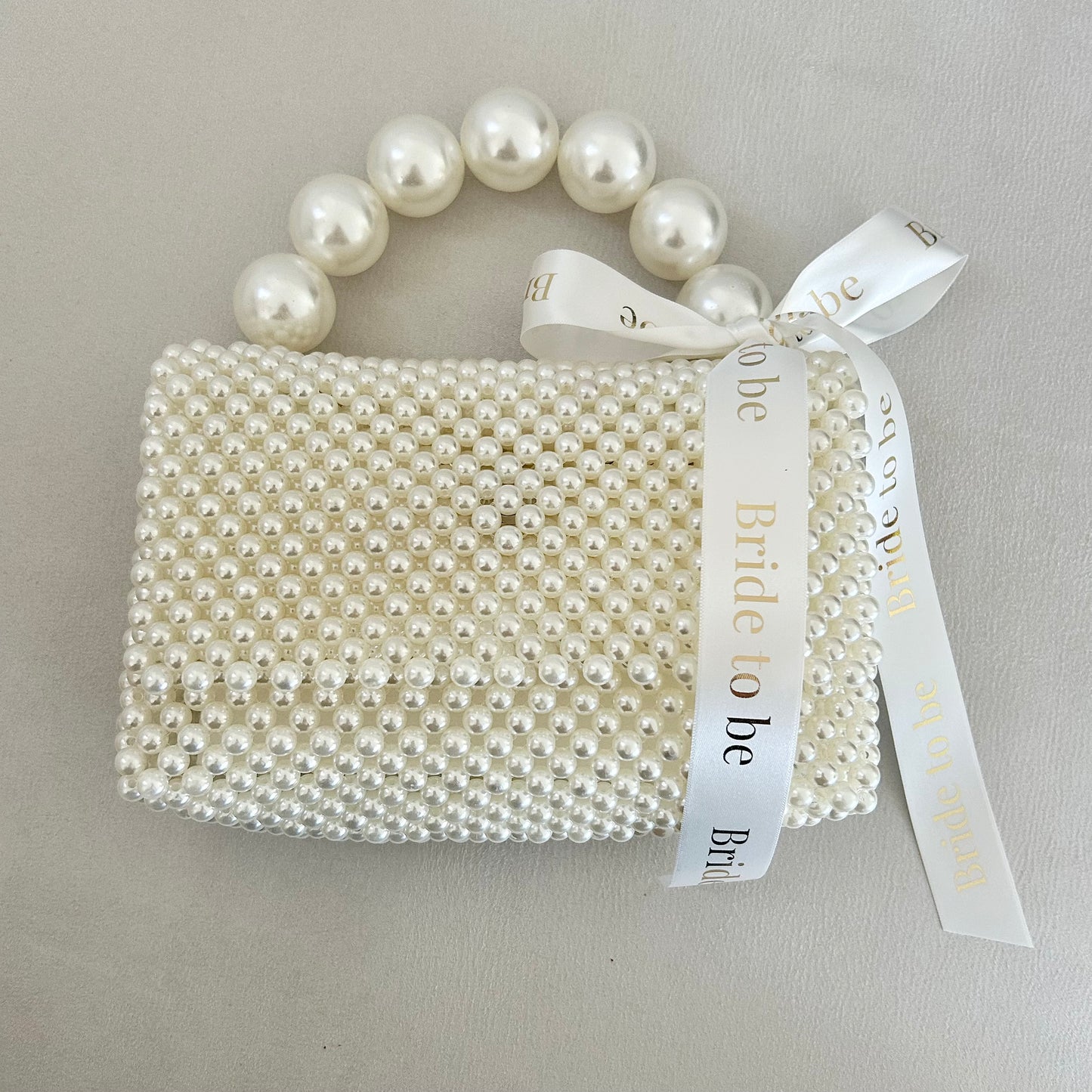 Pearl Beaded Ribbon Bags
