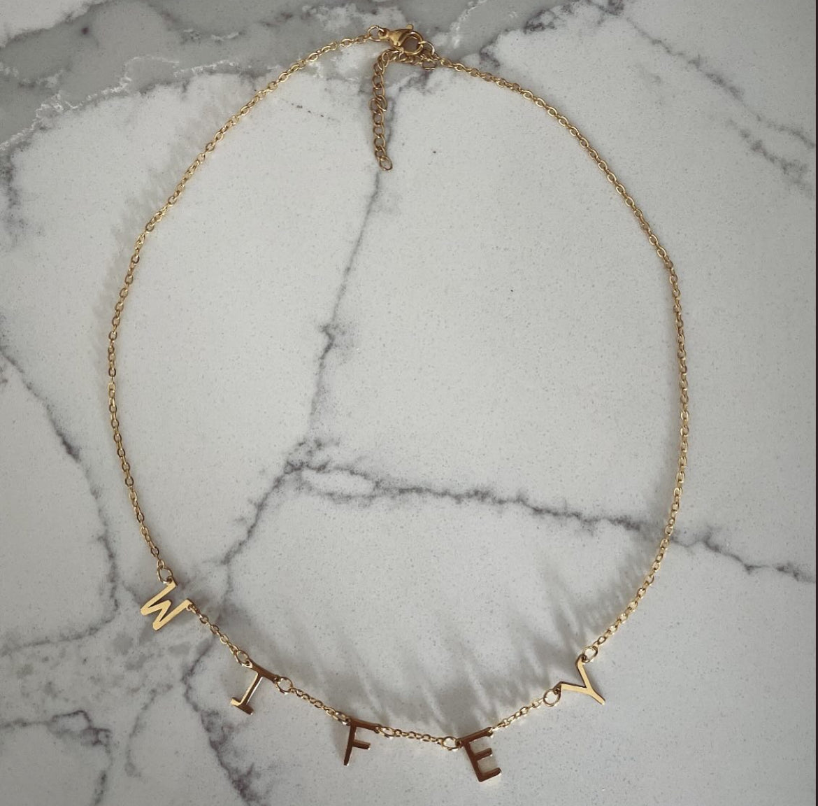 Gold Wifey Necklace