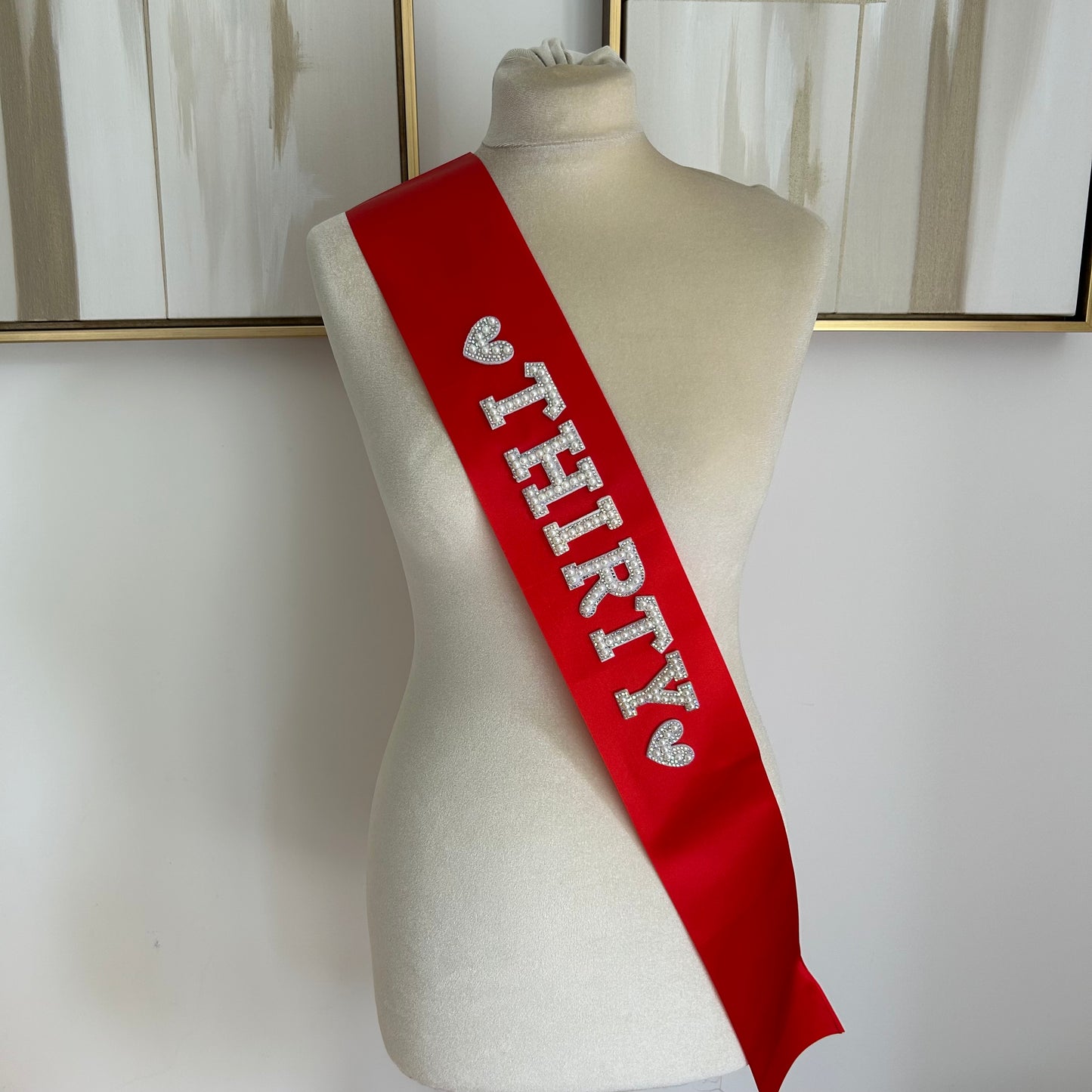 Coloured Birthday Sashes
