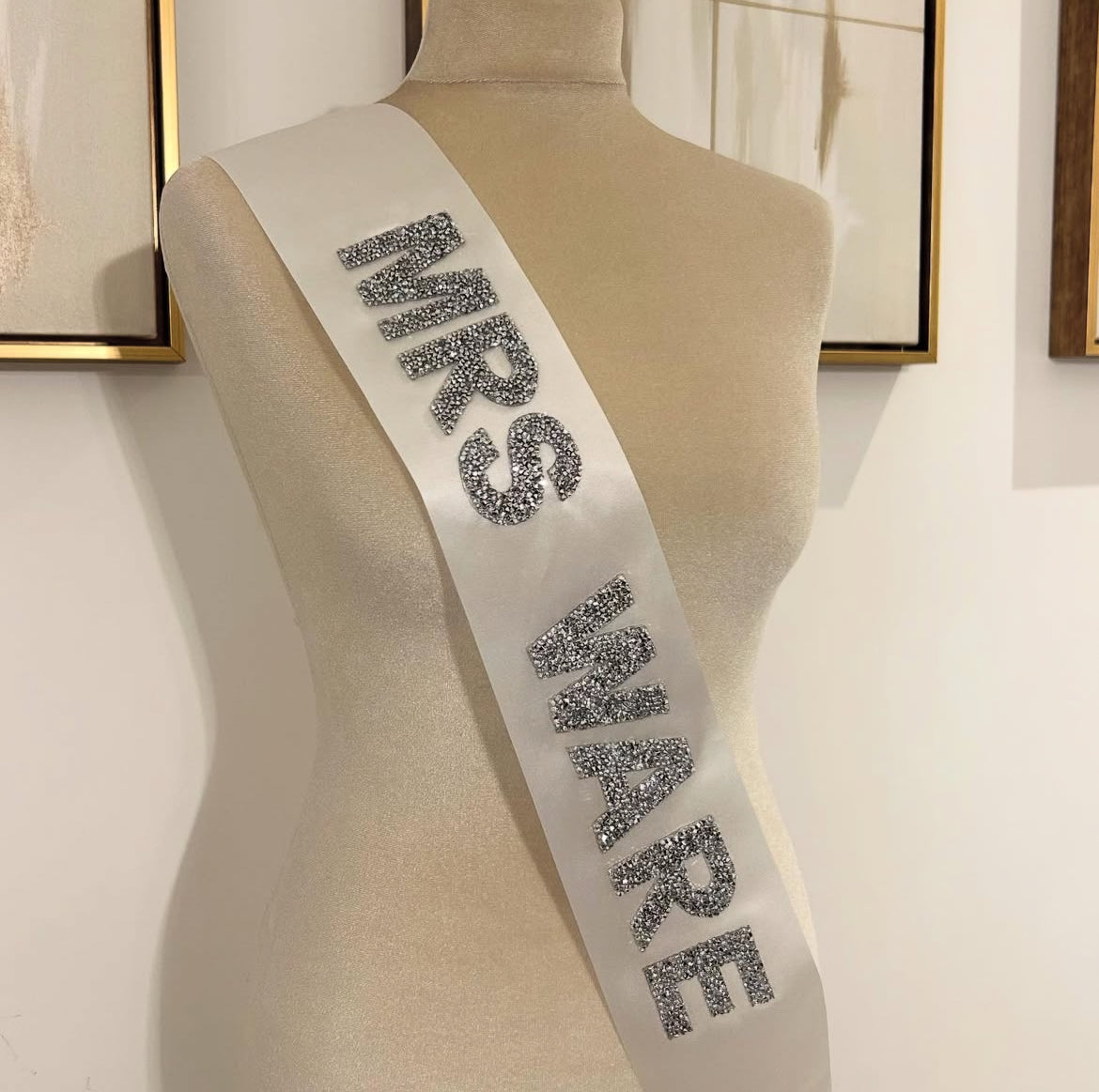 Mrs Surname Personalised Sash