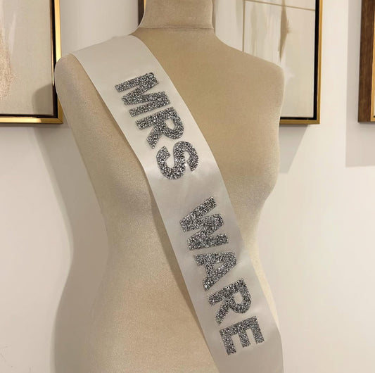 Mrs Surname Personalised Sash