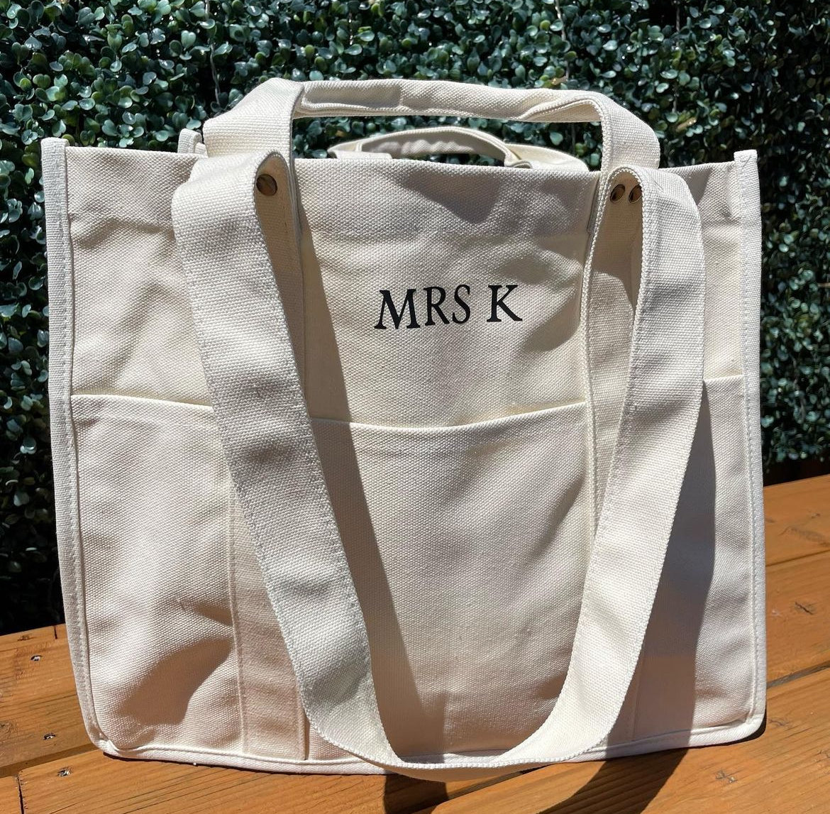 Cream Medium Cabin Tote Bag