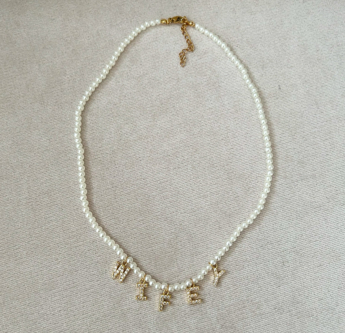 Wifey Pearl Necklace