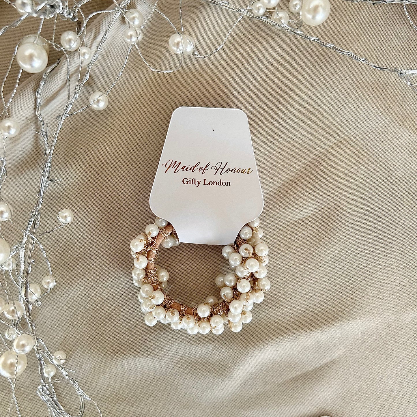 Pearl Hair Band With Role Card