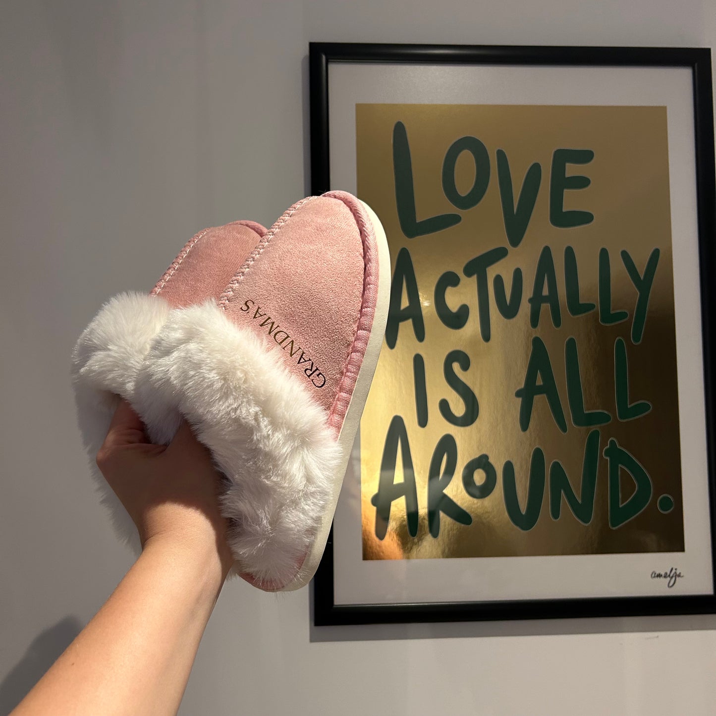 Furry / Fluffy Personalised Closed Toe Slippers