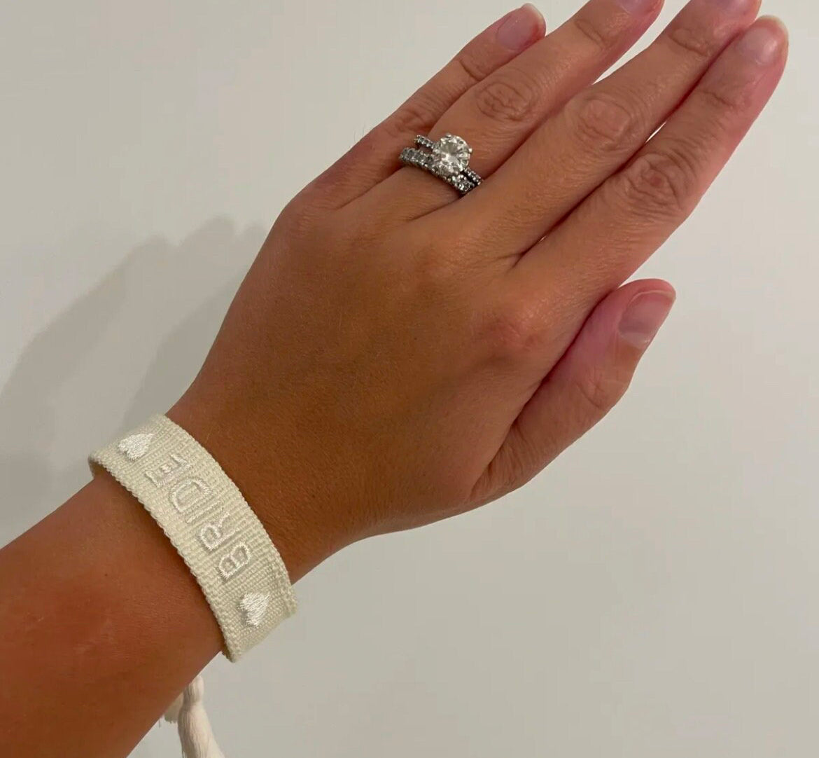 Cream Bride Woven Band