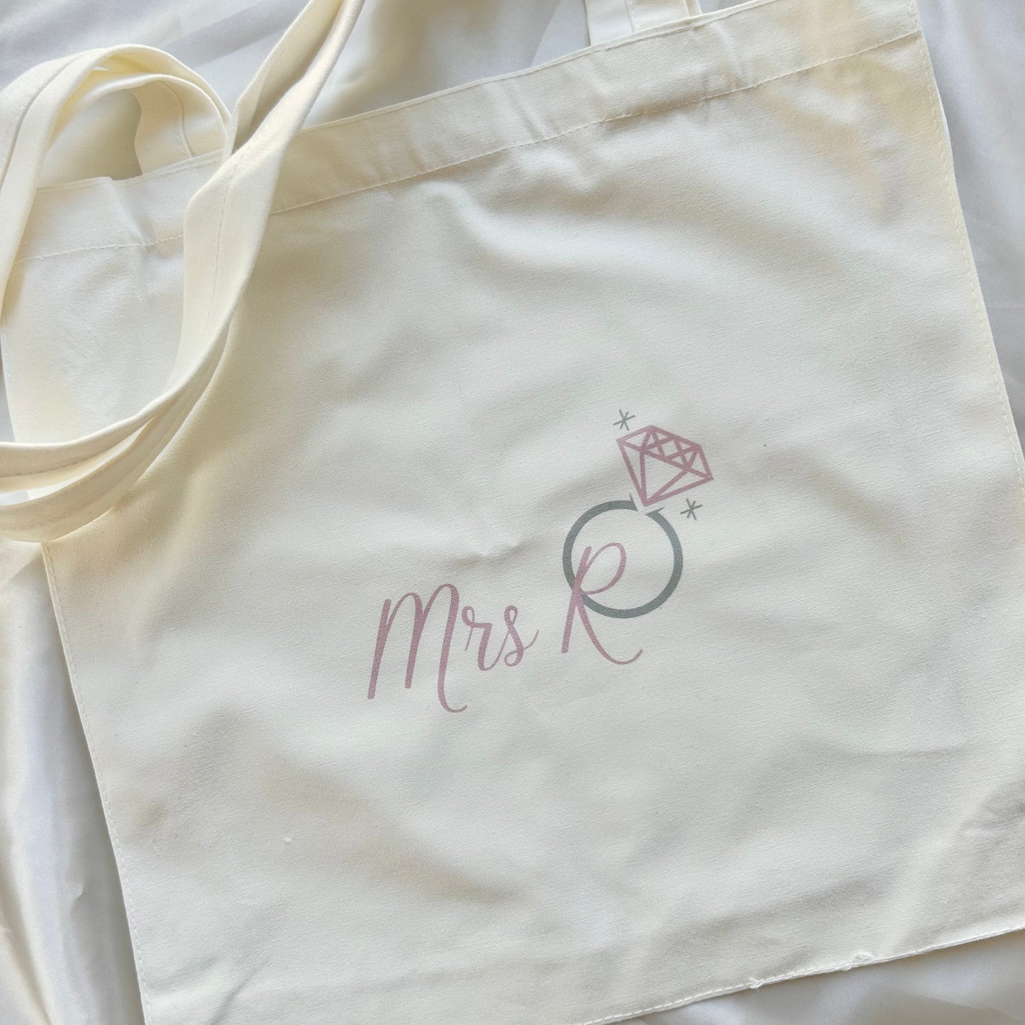 Mrs personalised ring tote