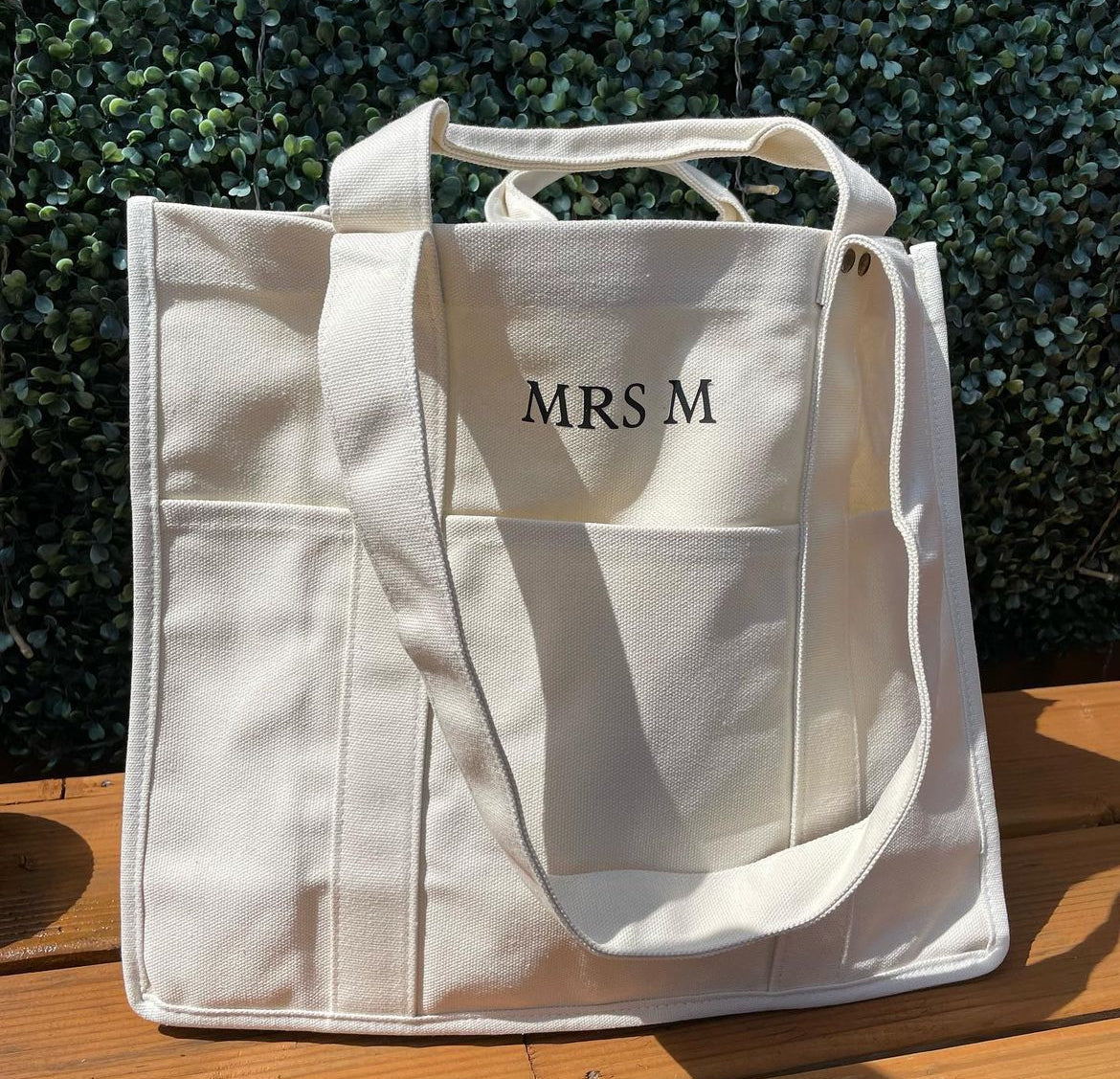 Cream Medium Cabin Tote Bag