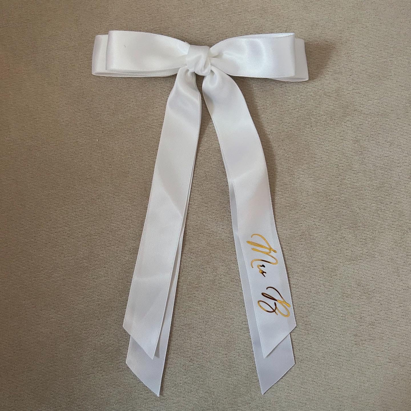 Personalised Bow Hair Clip