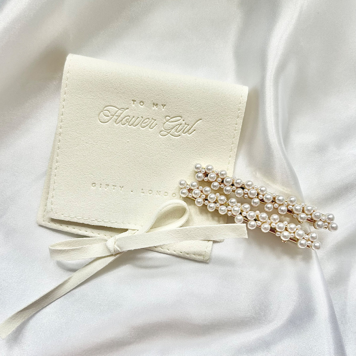 Bridesmaid Proposal Pearl Hair Clips | Wedding Party Gift