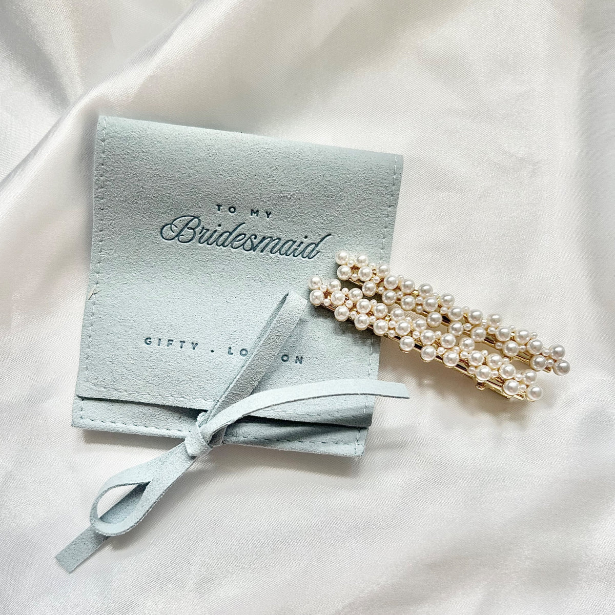 Bridesmaid Proposal Pearl Hair Clips | Wedding Party Gift