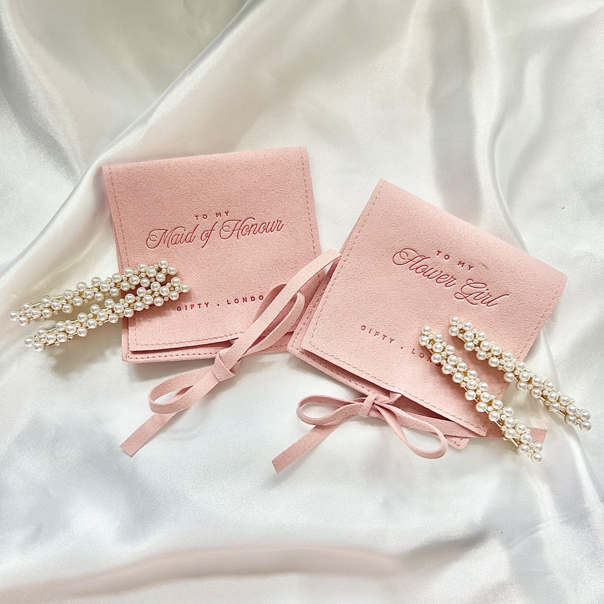 Bridesmaid Proposal Pearl Hair Clips | Wedding Party Gift