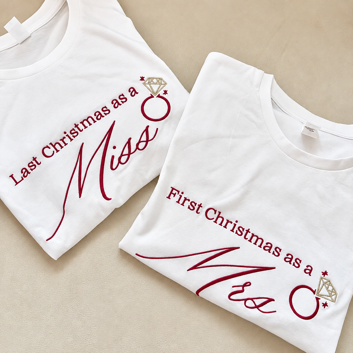 Last Christmas as a Miss / First Christmas as a Miss Tee